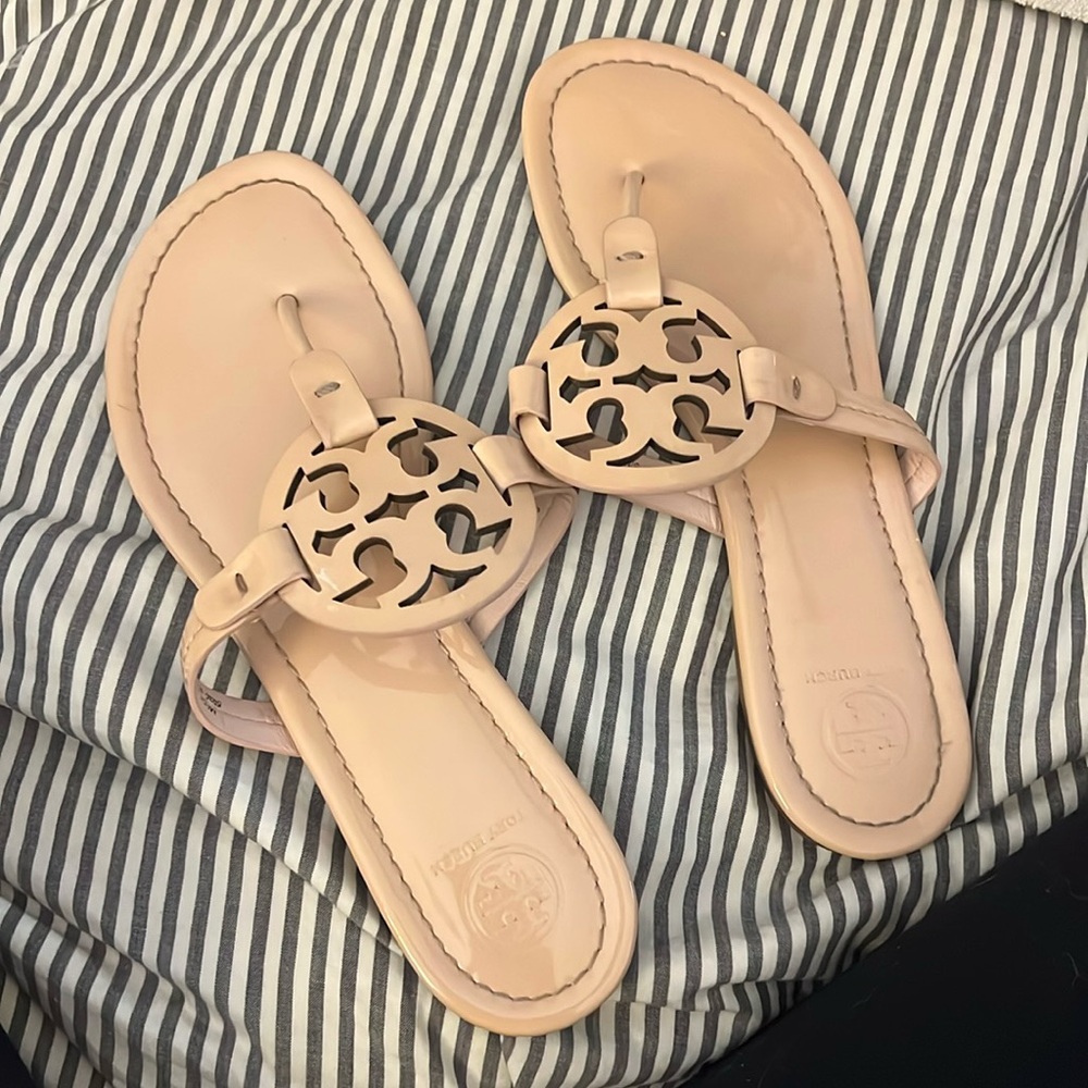 Tory Burch Miller Sandals, like new worn once!